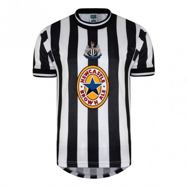 Maillot Football Newcastle United Domicile Retro 1997 1998 Negro Blanc